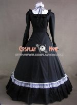 gothic_cotton_lolita_black_dress_ball_gown_cosplay_prom_2