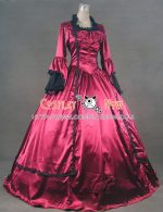 marie_antoinette_victorian_ball_gown_cosplay_red_wedding_dress_2