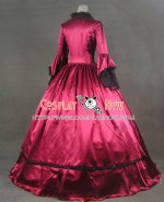 marie_antoinette_victorian_ball_gown_cosplay_red_wedding_dress_4