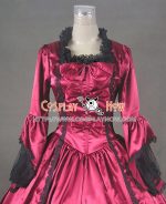 marie_antoinette_victorian_ball_gown_cosplay_red_wedding_dress_5