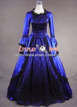 marie_antoinette_victorian_ball_gown_prom_royal_blue_wedding_dress_1
