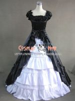 renaissance_gothic_reenactment_dress_ball_gown_black_dress_1