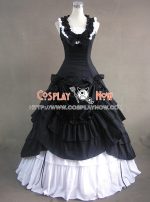 southern_belle_lolita_ball_gown_black_wedding_dress_1