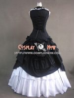 southern_belle_lolita_ball_gown_black_wedding_dress_4