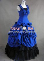 southern_belle_lolita_ball_gown_blue_wedding_dress_1