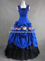 southern_belle_lolita_ball_gown_blue_wedding_dress_2