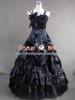 southern_belle_satin_lolita_ball_gown_dress_black_dress_1