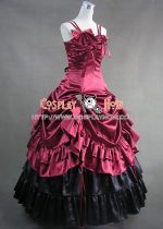 southern_belle_satin_lolita_ball_gown_prom_red_dress_2