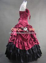 southern_belle_satin_lolita_ball_gown_prom_red_dress_3