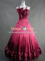 southern_belle_satin_lolita_ball_gown_prom_red_dress_5