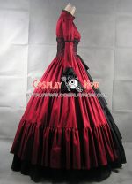 victorian_corset_lolita_cosplay_red_dress_ball_gown-4