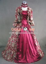 victorian_lolita_reenactment_stage_antique_gothic_lolita_dress_wine_floral-2