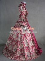 victorian_lolita_reenactment_stage_antique_gothic_lolita_dress_wine_floral-3