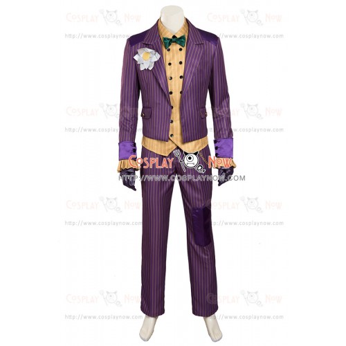 Batman Arkham Knight The Joker Cosplay Costume Purple