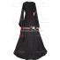 Carnival Renaissance Medieval Antique Anna Schwarz-Bordeaux Red Lolita Dress Robe