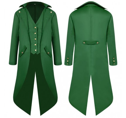 Historical Medieval Vintage Punk Cosplay Costume Tuxedo 