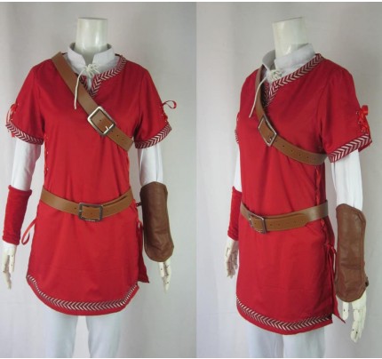 The Legend Of Zelda Link Red Cosplay Costume
