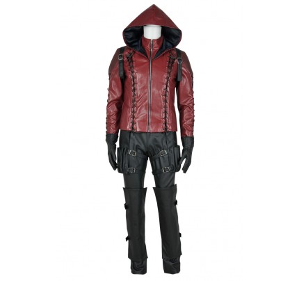 Green Arrow Season 3 Cosplay Red Arrow Roy Harper Costume 