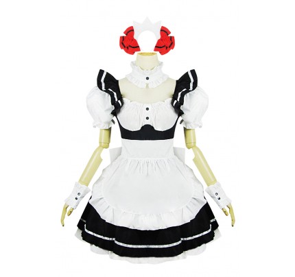 Date A Live Kurumi Tokisaki Cosplay Costume Maid Dress