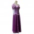 Tangled Cosplay Princess Rapunzel Costume Purple Dress