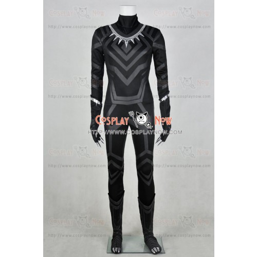 Captain America Civil War Black Panther Cosplay Costume