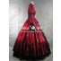 Victorian Corset Lolita Cosplay Red Dress Ball Gown