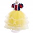 Snow White Cosplay Princess Costume Layered Skirt Long Tutu Dress for Children