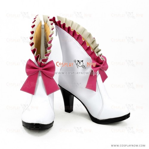 Fate Grand Order Valentines Maid Rin Tohsaka White Red Shoes Cosplay Boots