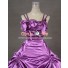 Southern Belle Satin Lolita Ball Gown Lavender Prom Dress