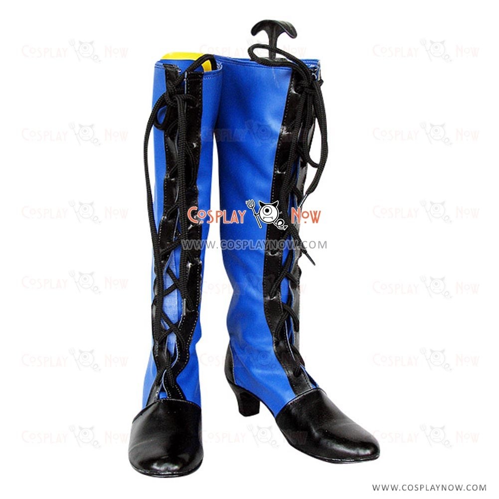 Black Butler Ciel Black And Blue Cosplay Lace Up Boots