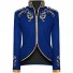 Historical Cosplay Royal Prince Costume Gold Embroidery Suit Jacket Coat