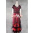 Titanic Cosplay Rose Costume Red Dress