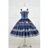 Lolita Dress Sweet Lolita Gothic Punk Jumper Skirt Navy Blue Sailor Cosplay Costume