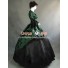 Victorian Lolita Marie Antoinette Brocade Gothic Lolita Dress Green Floral