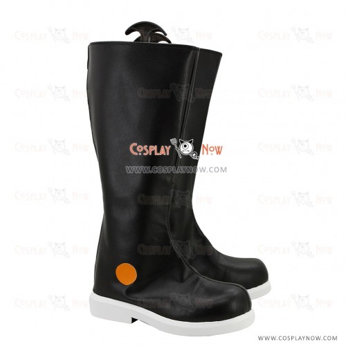 Guilty Crown Cosplay Shoes Inori Black Dress Boots