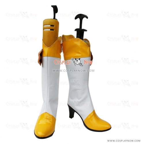 Smile Pretty Cure Cosplay Shoes Kise Yayoi Yellow Boots