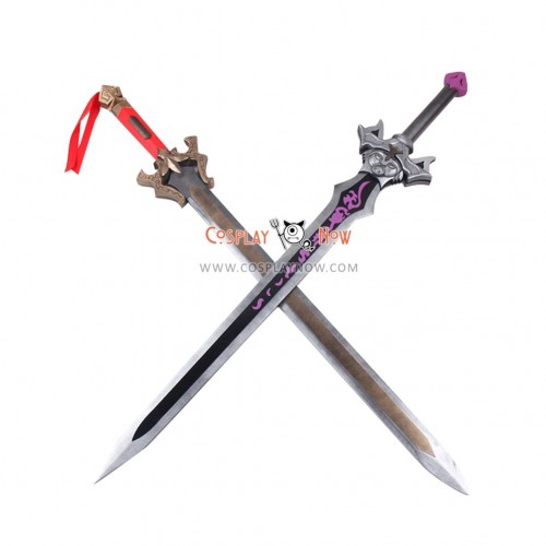 Dynasty Warriors 7 Liu Bei Double Swords PVC Replica Cosplay Props