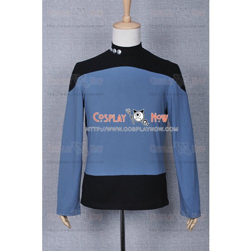 Star Trek Costume Picard Gray Black Blue Shirt