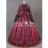 Civil War Reenactment Tartan Dress Ball Gown Prom Cosplay