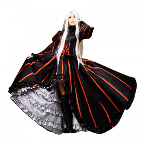 Fate Zero Cosplay Irisviel Von Einzbern Costume Black Dress