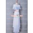 Titanic Rose Cosplay Costume White Dress