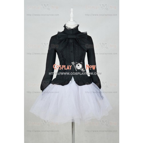 Lolita Dress Gothic Classical Black Blouse Cosplay Costume