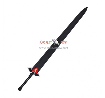 Sword Art OnlineⅡMother Rosary Kirito Black Sword with Strap Cosplay Props