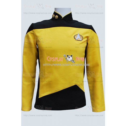 Star Trek TNG The Next Generation Gold Yellow Shirt