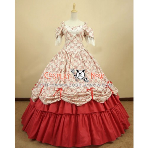 Victorian Civil War Ball Gown Prom Reenactment Clothing Steampunk Lolita Dress Costume