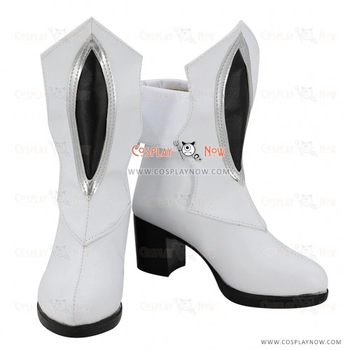 Fate Grand Order Fate Apocrypha Joan of Jeanne d'Arc Alter Santa Lily Christmas Day White Shoes Cosplay Boots