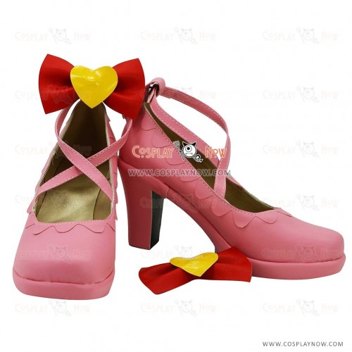 Aikatsu! Ichigo Hoshimiya Pink Cosplay Shoes