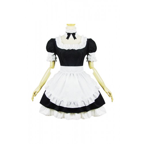 Fate Stay Night Cosplay Saber Maid Dress Costume