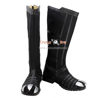 Marvel Captain America: Civil War Black Panther T'Challa Black Shoes Cosplay Boots