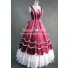 Civil War Gothic Southern Belle Ball Red Gown Dress